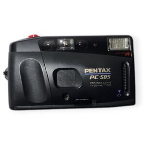 Pentax PC-505 35MM Tested Vintage Film Camera Black AF Pre-owned